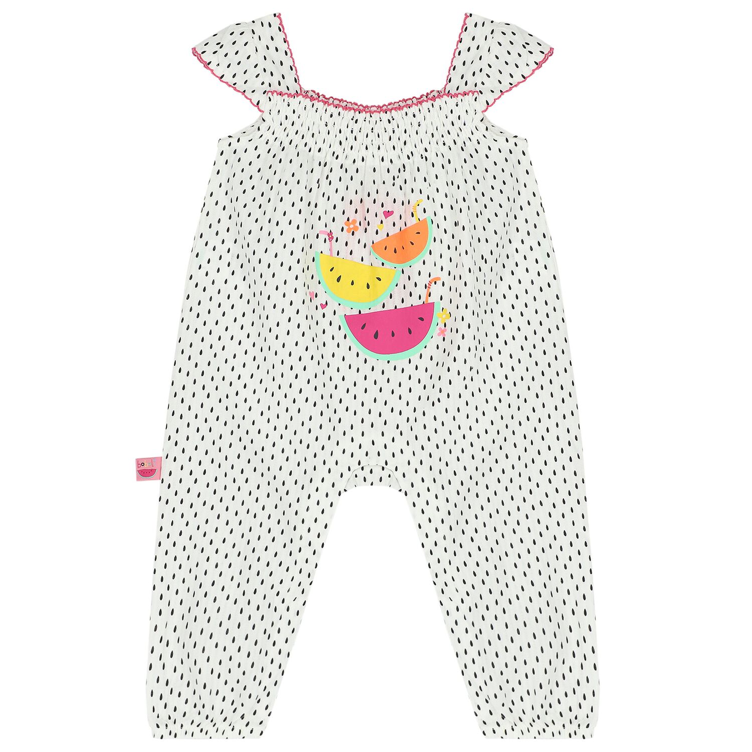 رومبير بنات بطبعة البطيخ باللون الأبيض, 1, hi-res