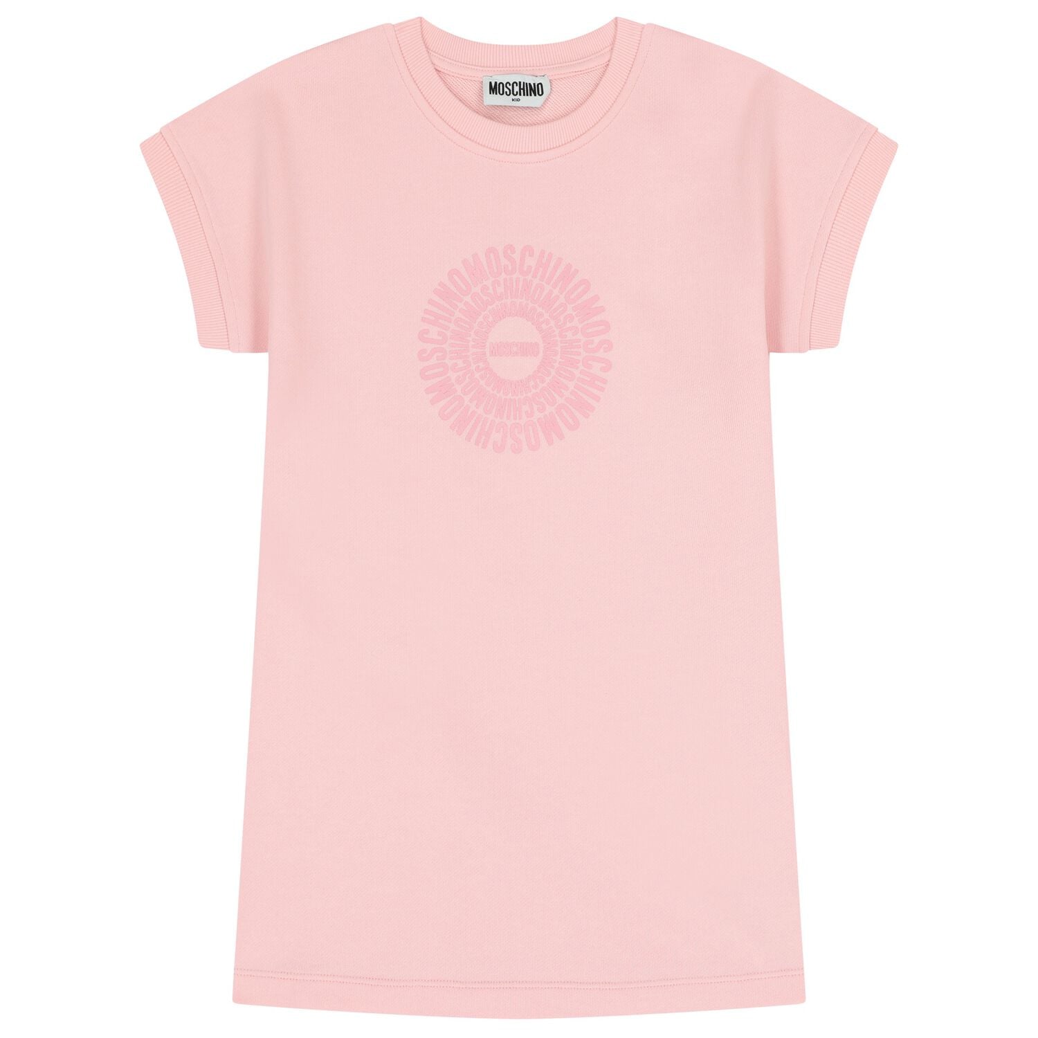 Girls Pink Logo Dress, 1, hi-res