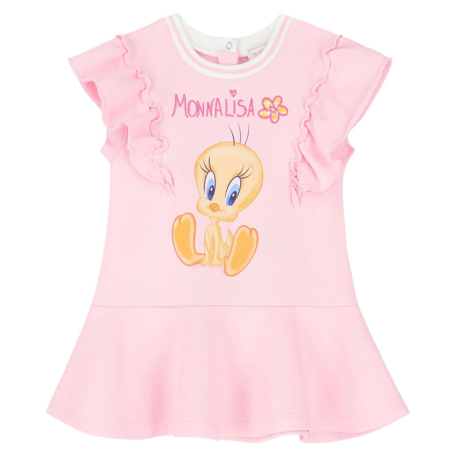 Younger Girls Pink Tweety Dress, 1, hi-res