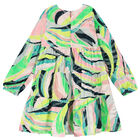 فستان مخمل باللون الاخضر, 1, hi-res