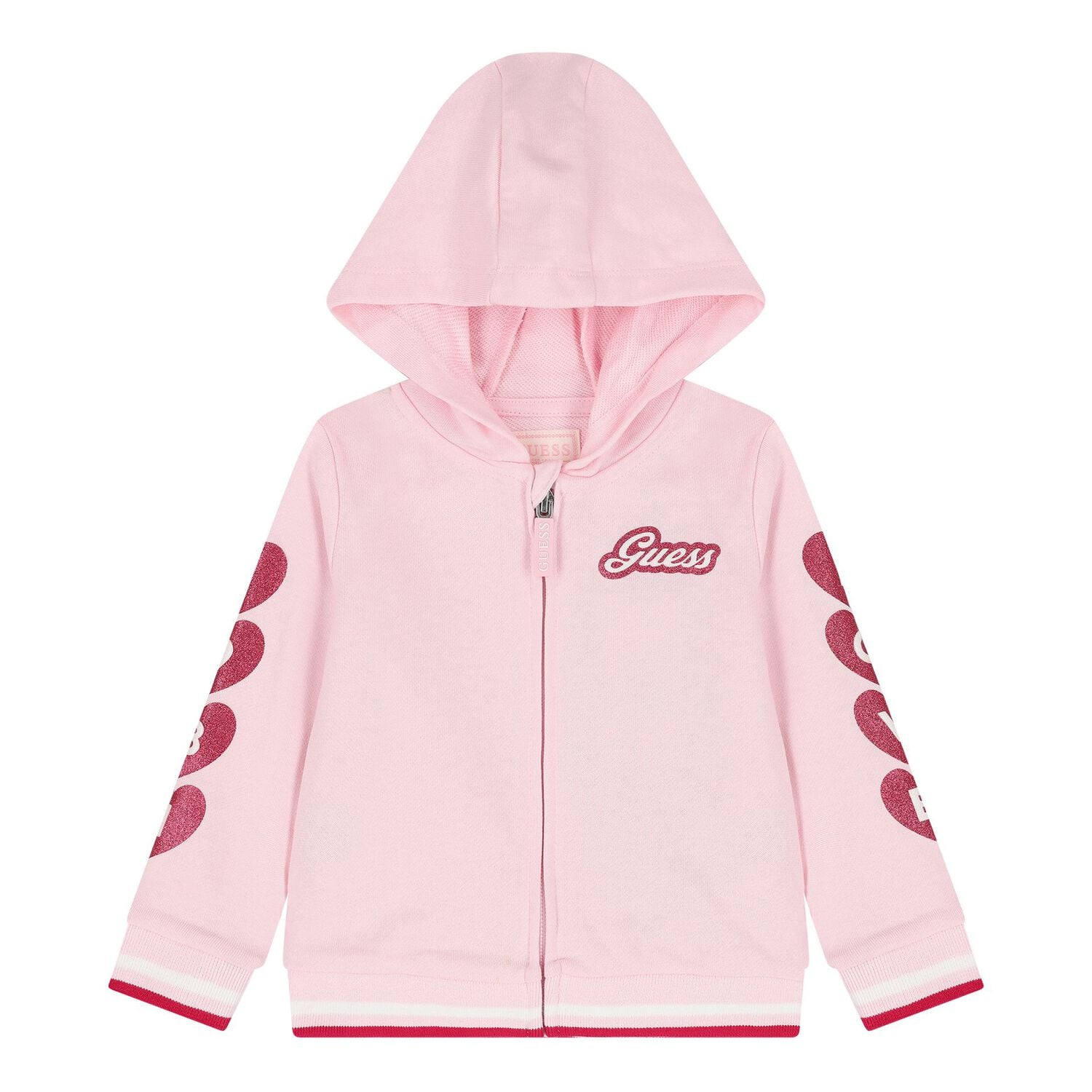 Baby Girls Pink Logo Tracksuit, 2, hi-res