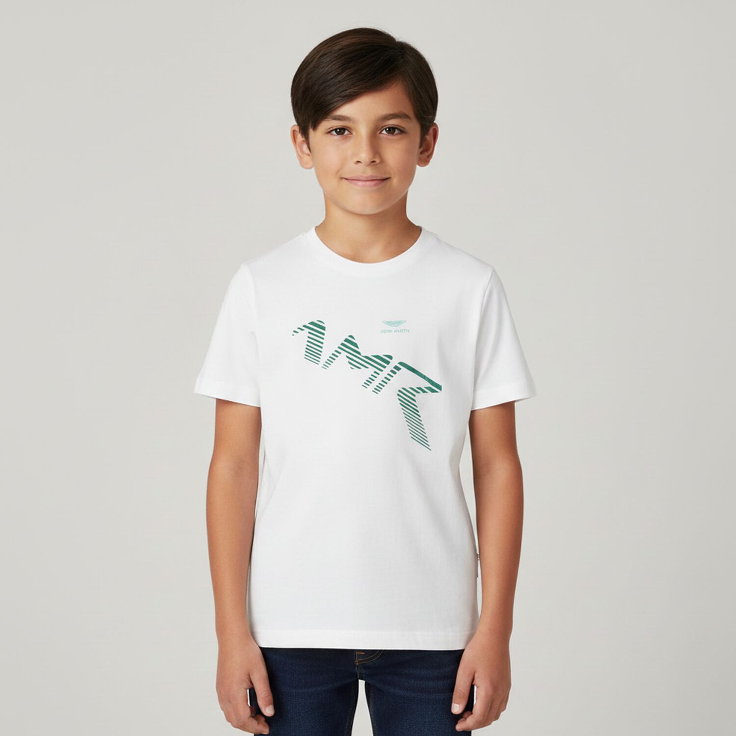 Boys White Logo T-Shirt, 1, hi-res