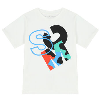 Boys White Logo T-Shirt