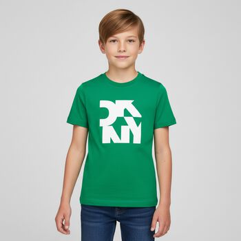 Boys Green Logo T-Shirt