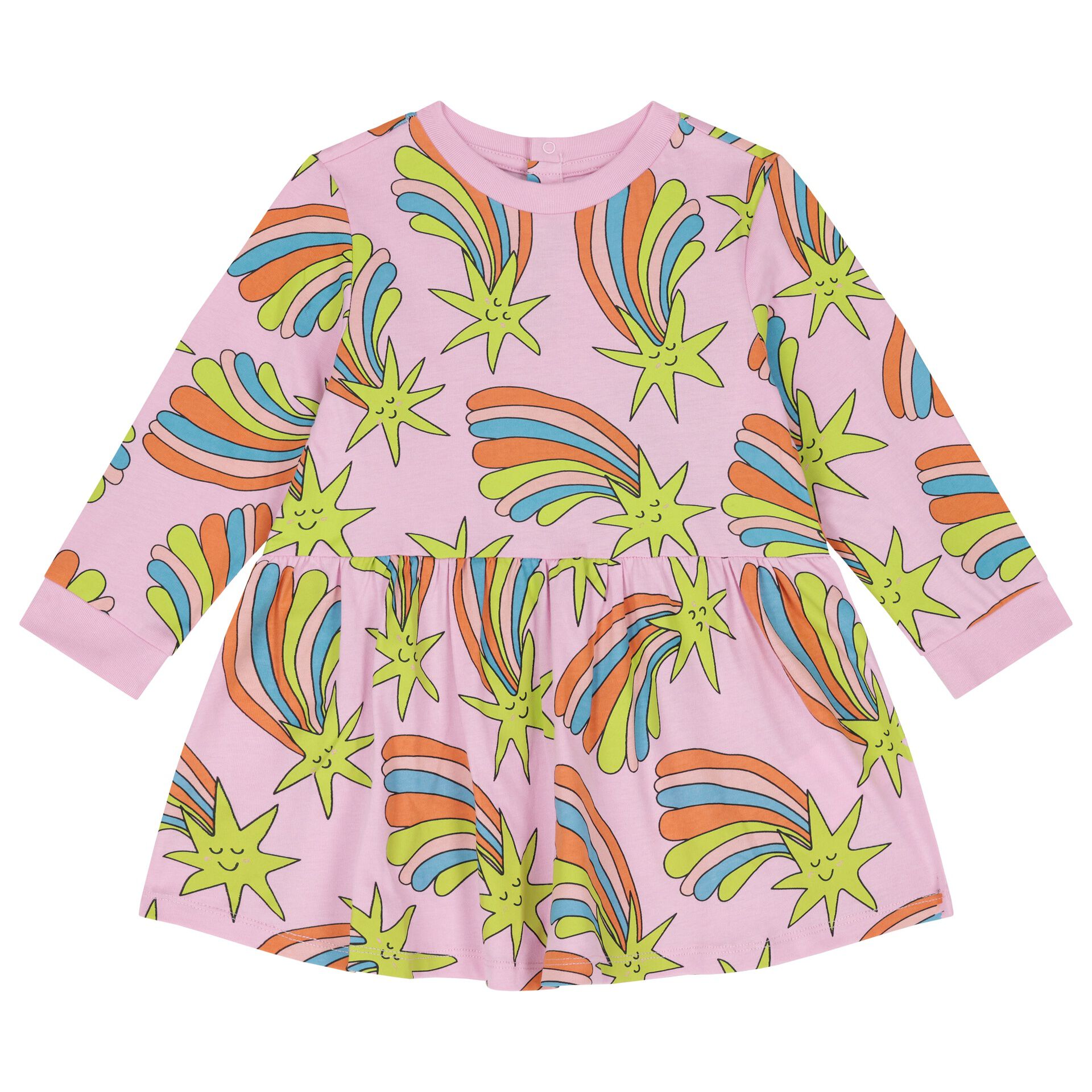 Stella McCartney Younger Girls Pink Shooting Stars Dress Junior Couture UAE