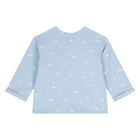 Baby Boys White & Blue Tracksuit Set ( 3 Piece ), 3, hi-res