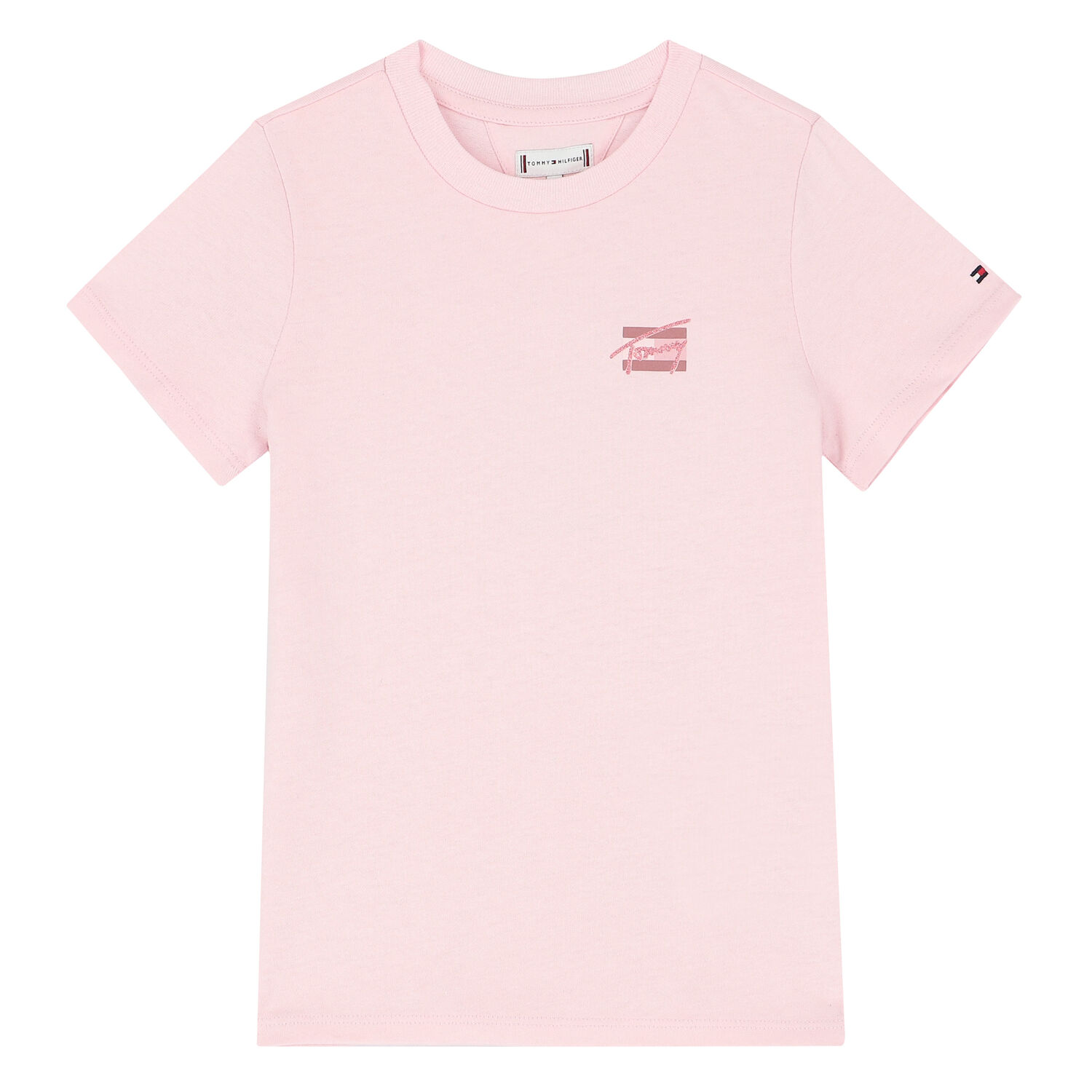 Girls Pink Logo T-Shirt, 1, hi-res image number null
