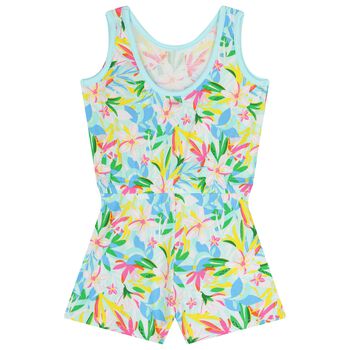 Girls Multi-Coloured Floral Playsuit