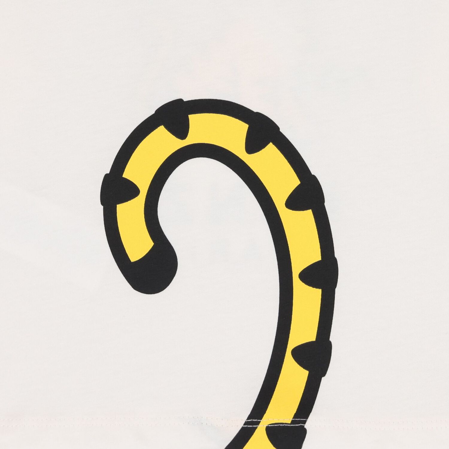 توب بأكمام طويلة بشعار النمر باللون العاجي للأطفال الصغار , 1, hi-res