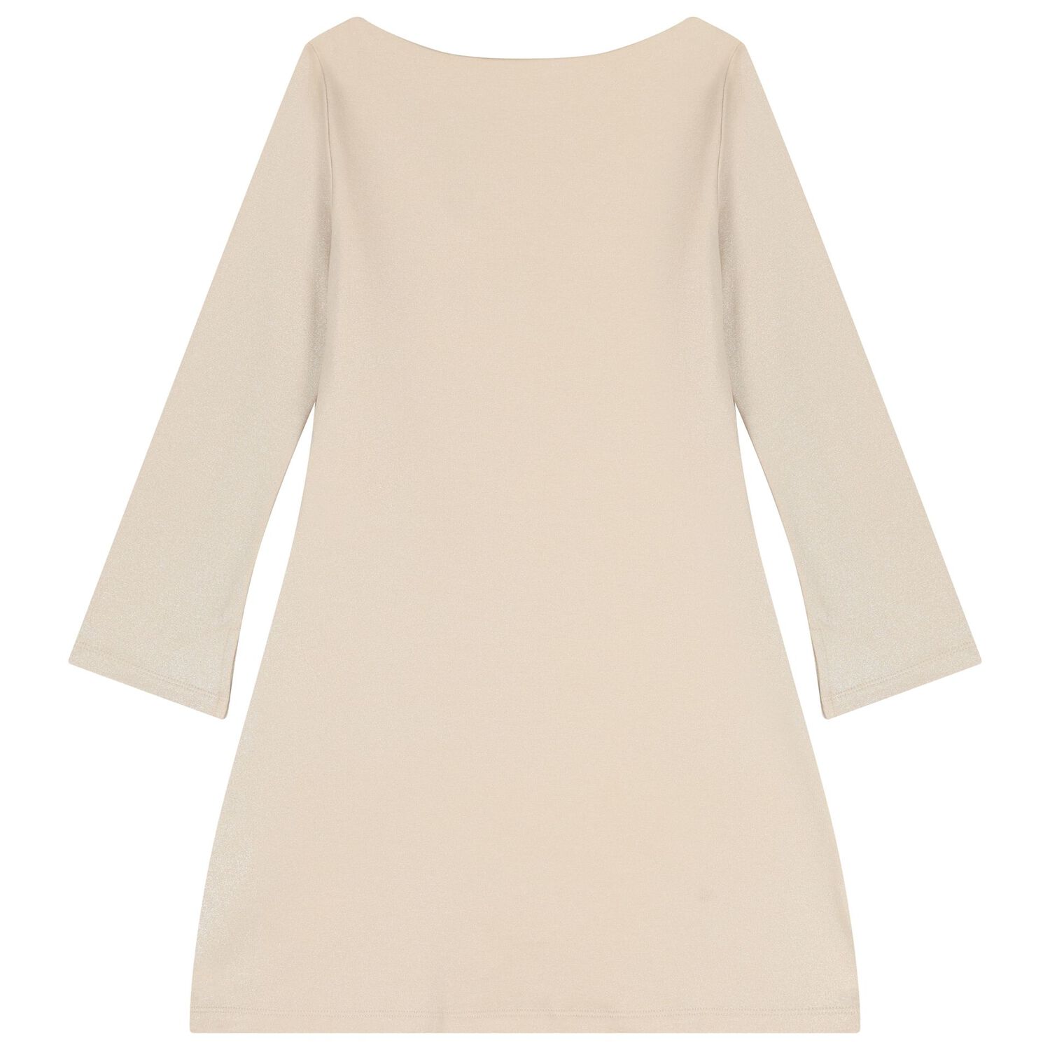 Girls Gold Logo Dress, 1, hi-res