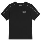 Boys Black Logo T-Shirt, 2, hi-res
