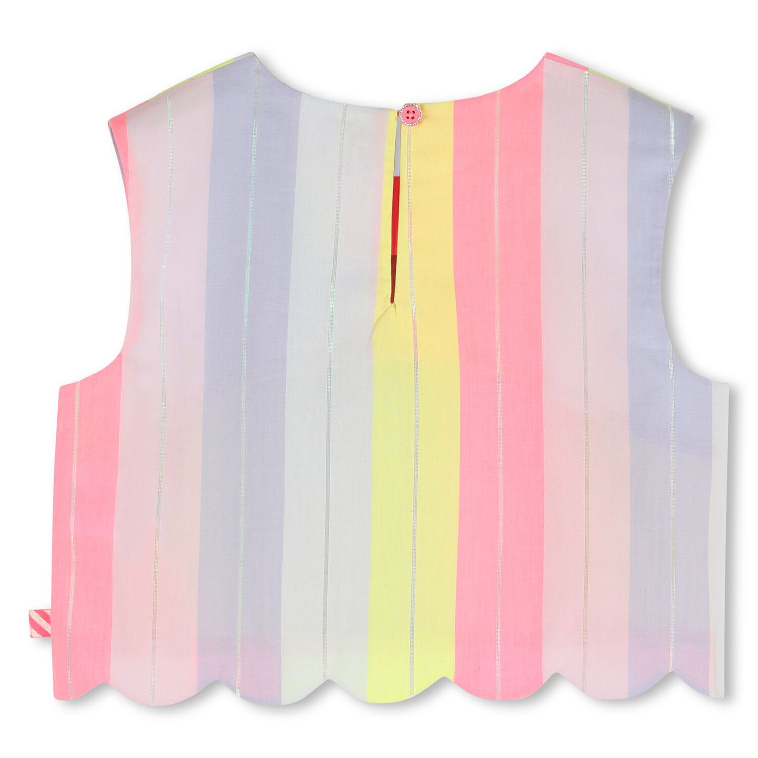 Girls Multi-Coloured Stripes Blouse, 1, hi-res