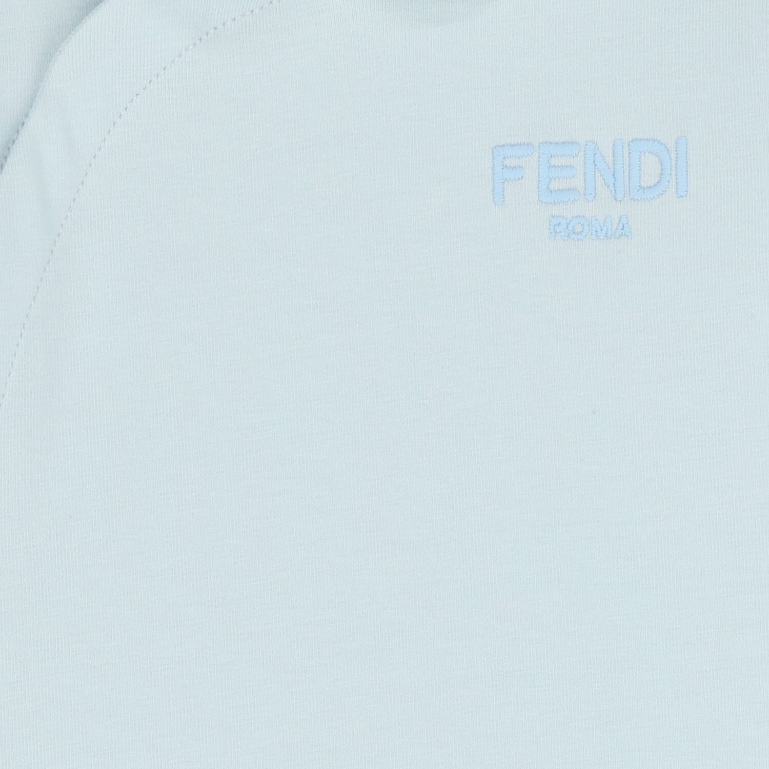 طقم هدايا ملابس أولاد باللونين الأزرق والعاجي بشعار العلامة التجارية, 2, hi-res