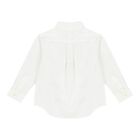 Baby Boys White Logo Shirt, 1, hi-res