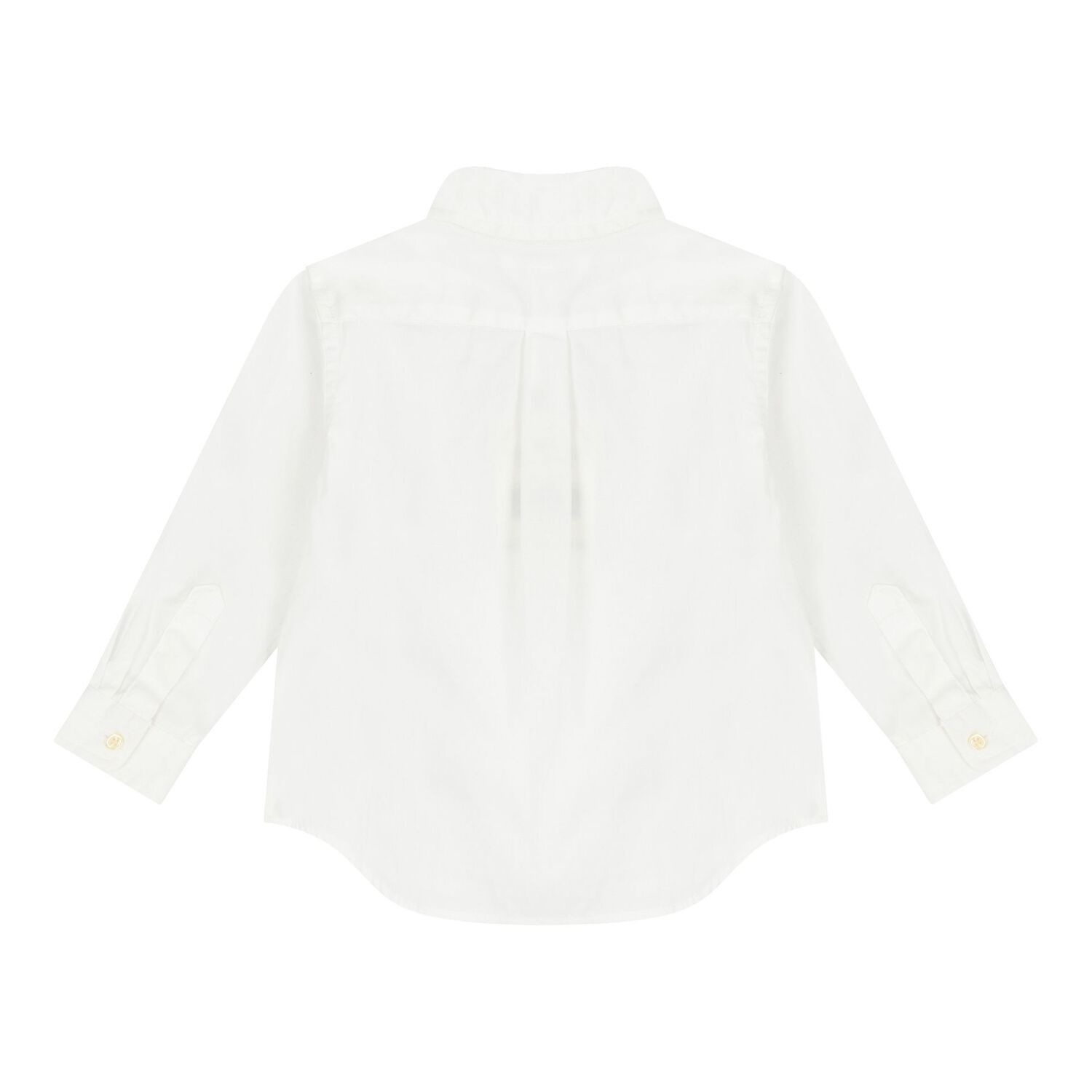 Baby Boys White Logo Shirt, 1, hi-res