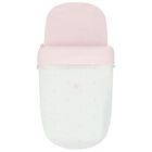 Girls Pink & White Polka Dot Baby Pram Nest, 1, hi-res