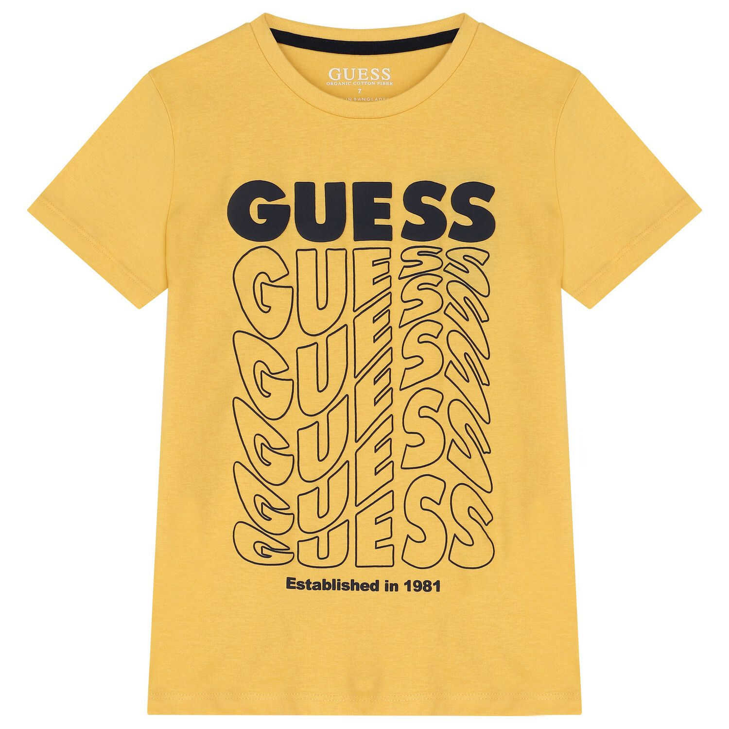 Boys Yellow Logo T-Shirt, 3, hi-res image number null
