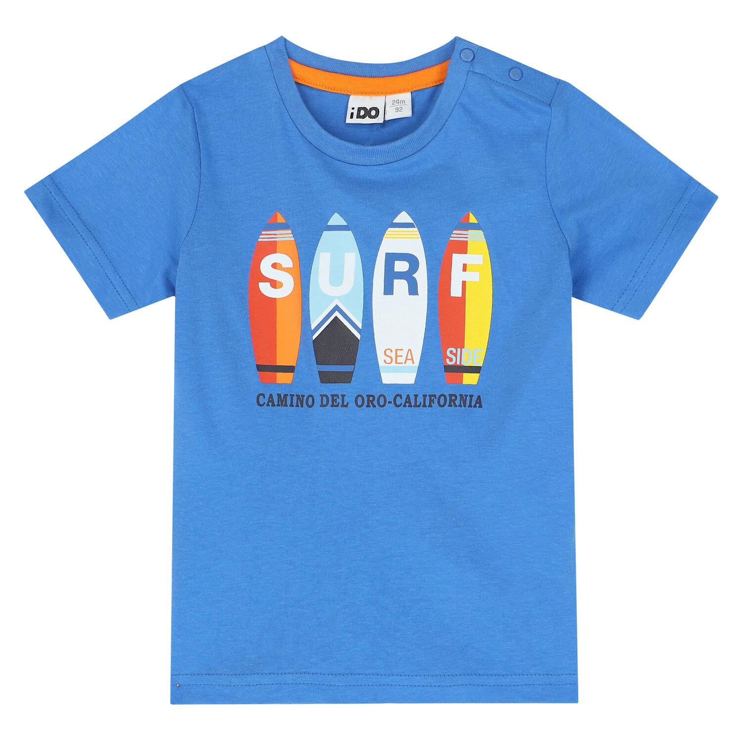 Boys Blue Surfing Board T-Shirt, 1, hi-res image number null