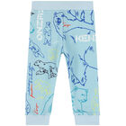 Younger Boys Blue Logo Joggers, 1, hi-res