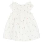 Younger Girls White Liberty Dress, 1, hi-res