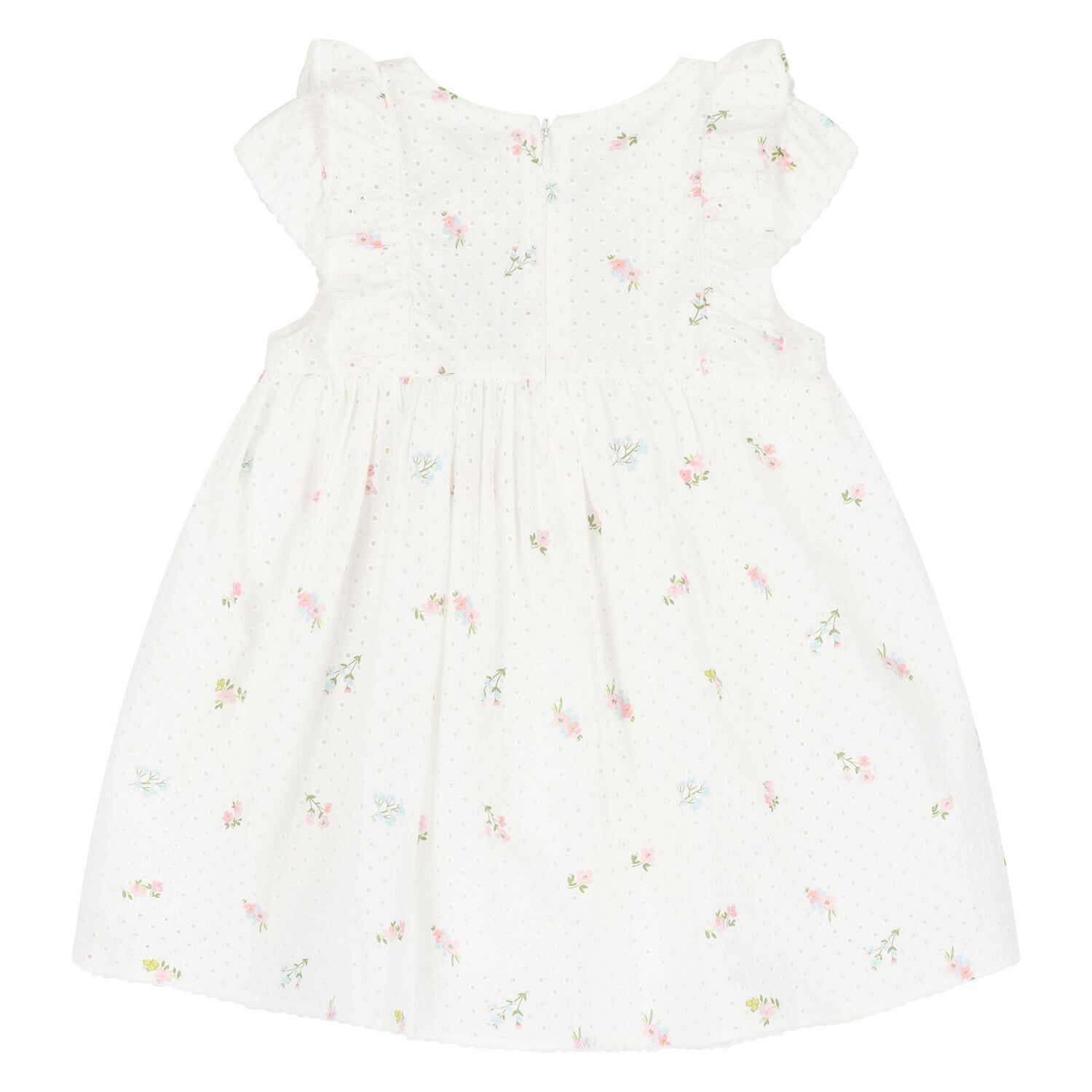 Younger Girls White Liberty Dress, 1, hi-res image number null