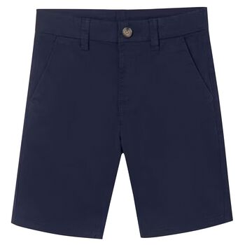 Boys Navy Blue Chino Shorts