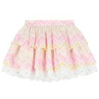 Girls Pink & White Heart Skirt Set, 1, hi-res
