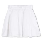 Girls White Logo Skirt, 1, hi-res