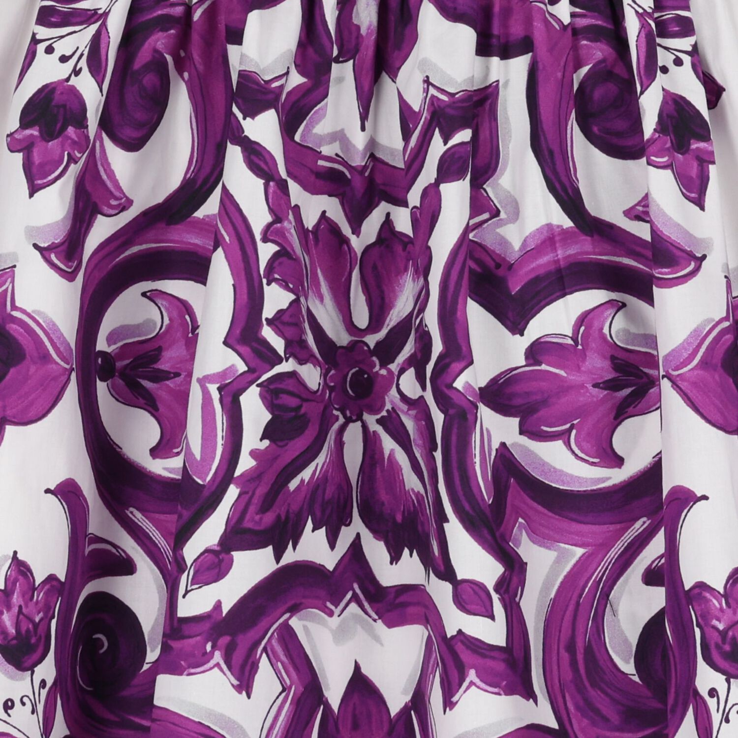 Girls White & Purple Majolica Dress, 1, hi-res image number null