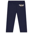 Navy Blue Teddy Bear Logo Tracksuit, 2, hi-res