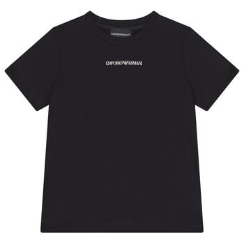 Boys Black Logo T-Shirt