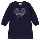 فستان بشعار الفيل باللون الكحلي, 1, hi-res