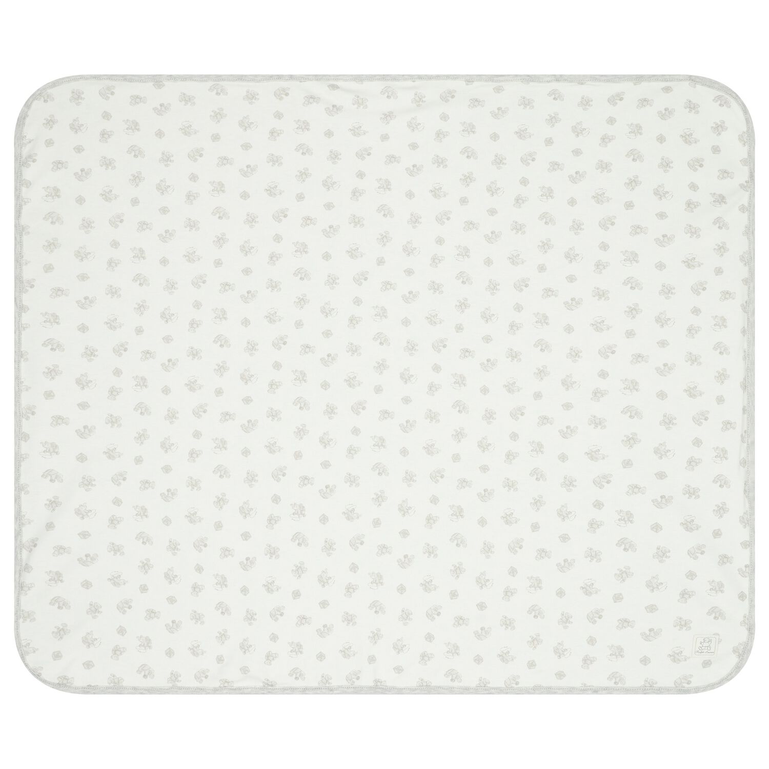 White & Grey Polo Bear Baby Blanket, 1, hi-res image number null