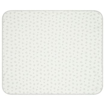 White & Grey Polo Bear Baby Blanket