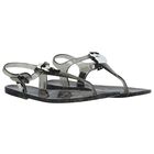 Girls Black Karl & Choupette Sandals, 1, hi-res