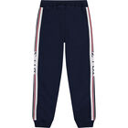 Boys Navy Logo Tracksuit, 1, hi-res