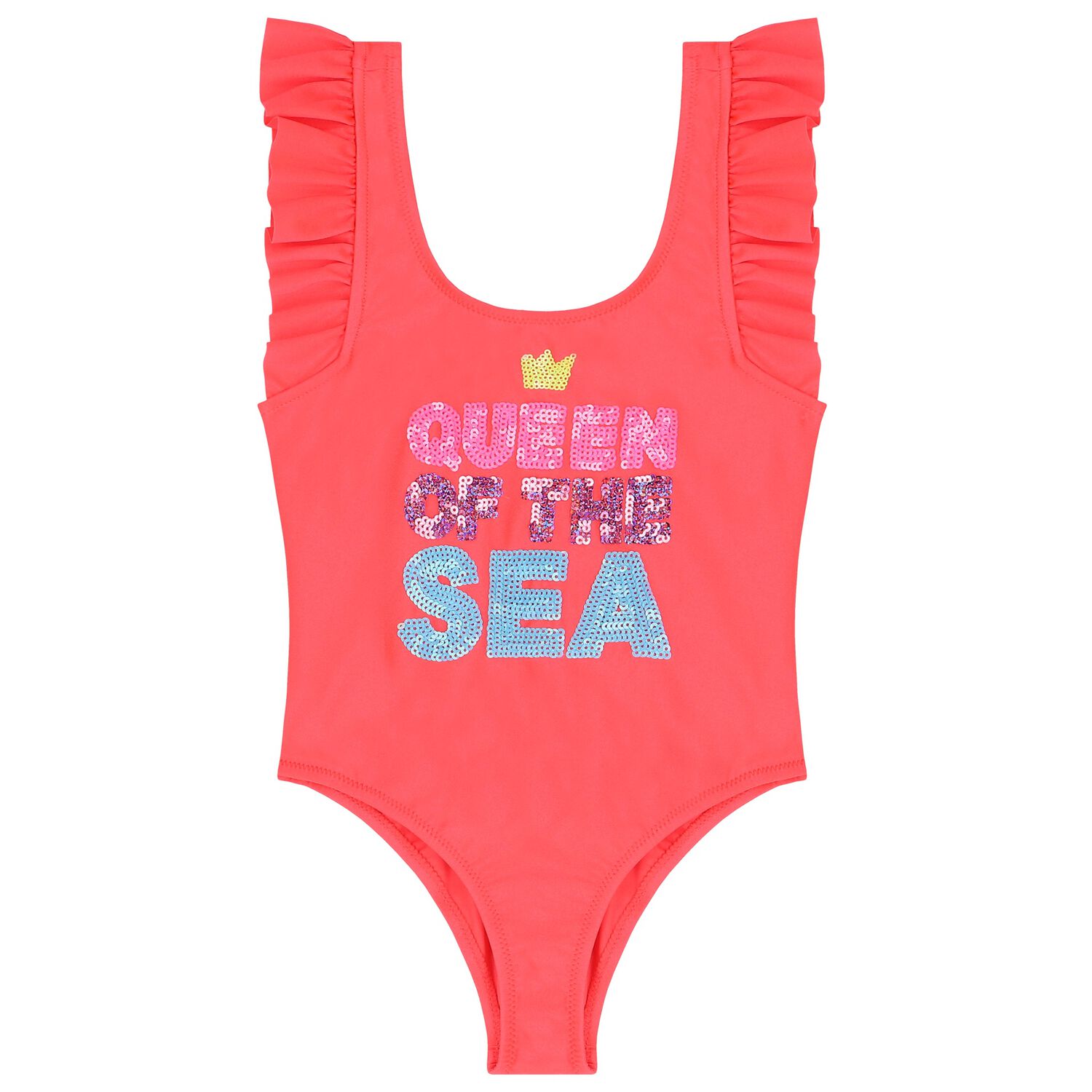 مايوه بنات ترتر باللون المرجاني, 1, hi-res image number null