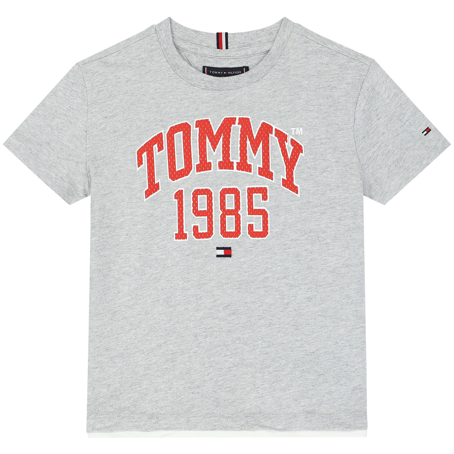 تيشيرت بالشعار باللون الرمادى للاولاد, 3, hi-res