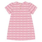 Younger Girls White & Pink Logo Dress, 2, hi-res