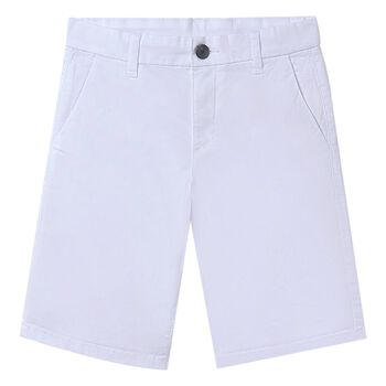 Boys White Chino Shorts
