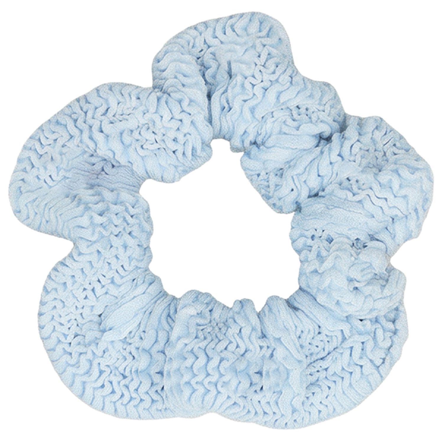 Girls Blue, Yellow & Purple Crinkle Scrunchies ( 3 Pack ), 2, hi-res
