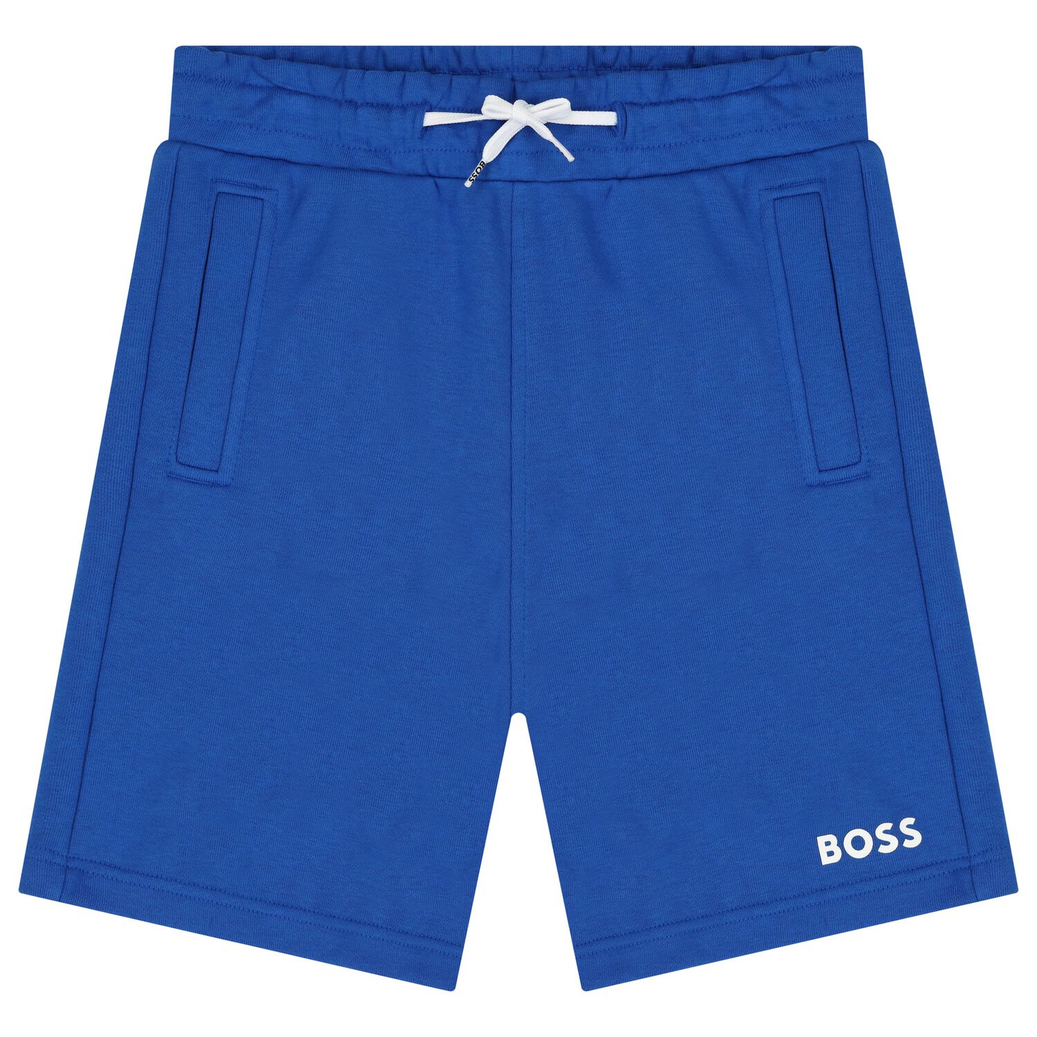 Boys Bright Blue Logo Shorts, 6, hi-res