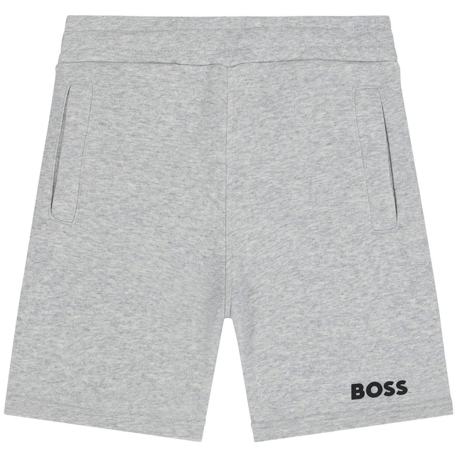 Boys Grey Logo Shorts, 5, hi-res