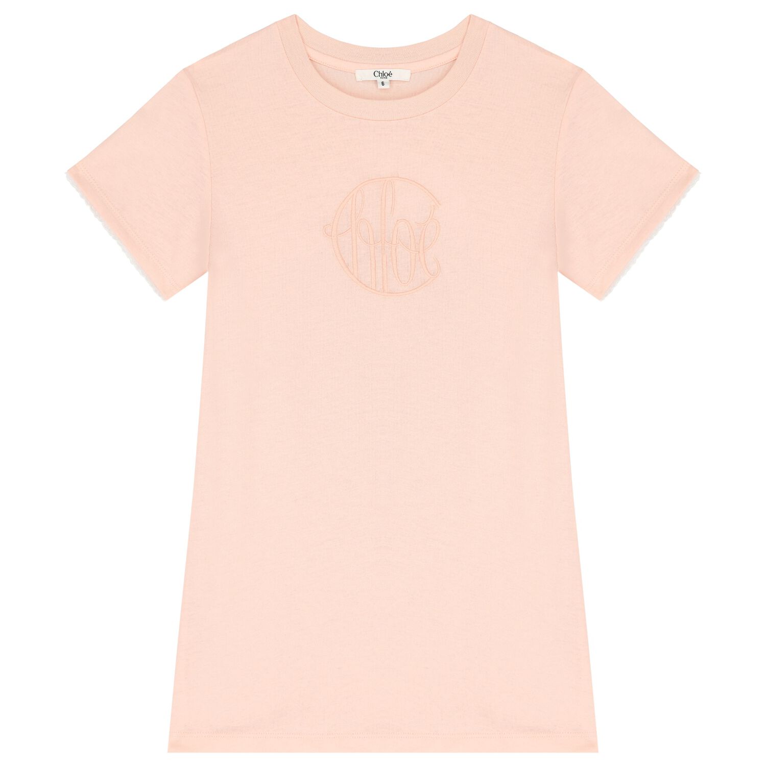 Girls Pink Logo Dress, 1, hi-res image number null
