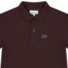 Boys Burgundy Logo Polo Shirt, 4, hi-res
