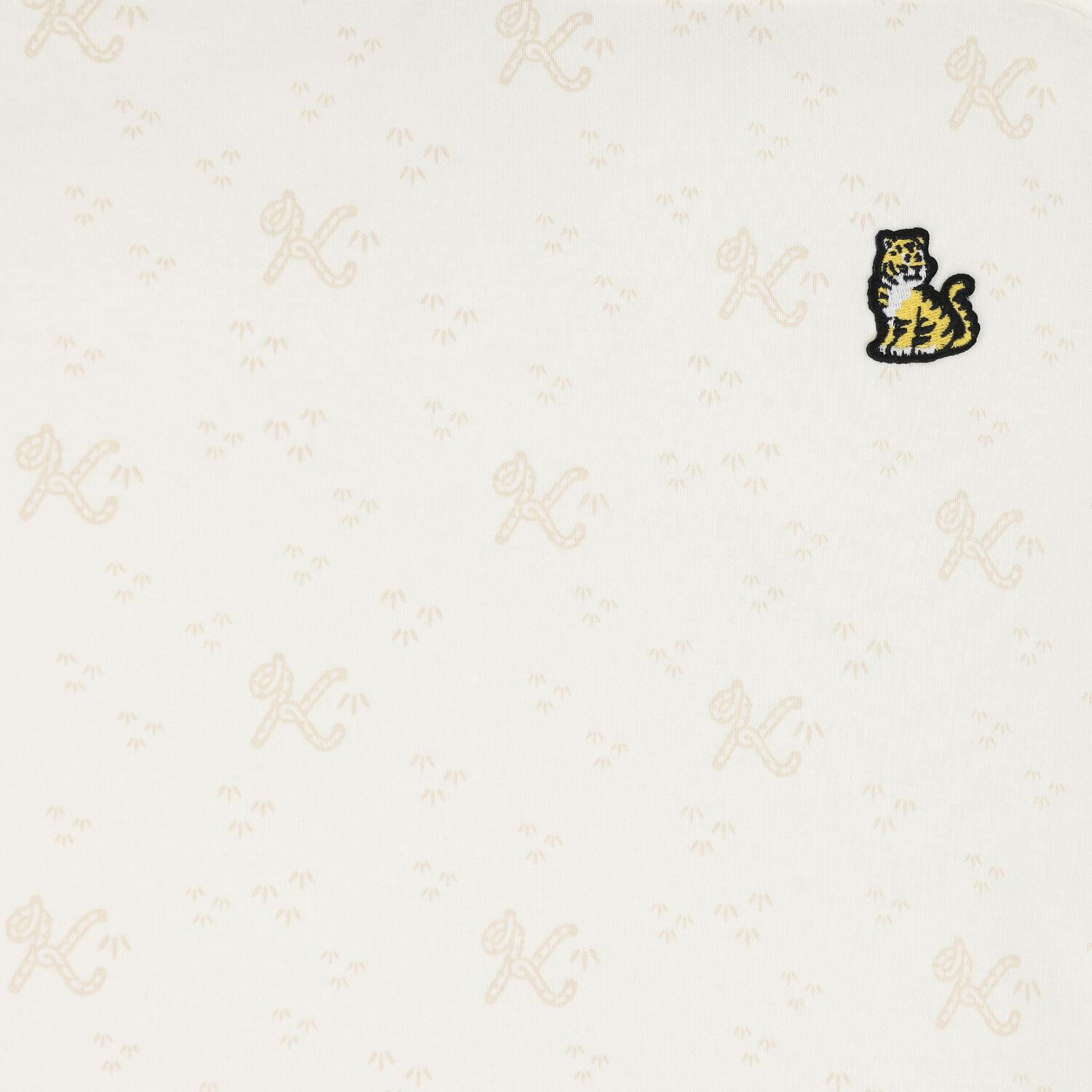 Ivory & Beige Tiger Logo Baby Blanket, 1, hi-res