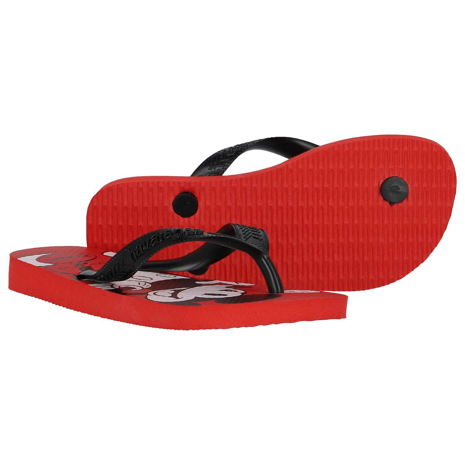 Red Disney Logo Flip Flops, 1, hi-res image number null