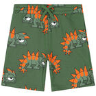 Boys Green Chameleon Shorts, 1, hi-res