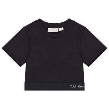 Girls Black Logo T-Shirt