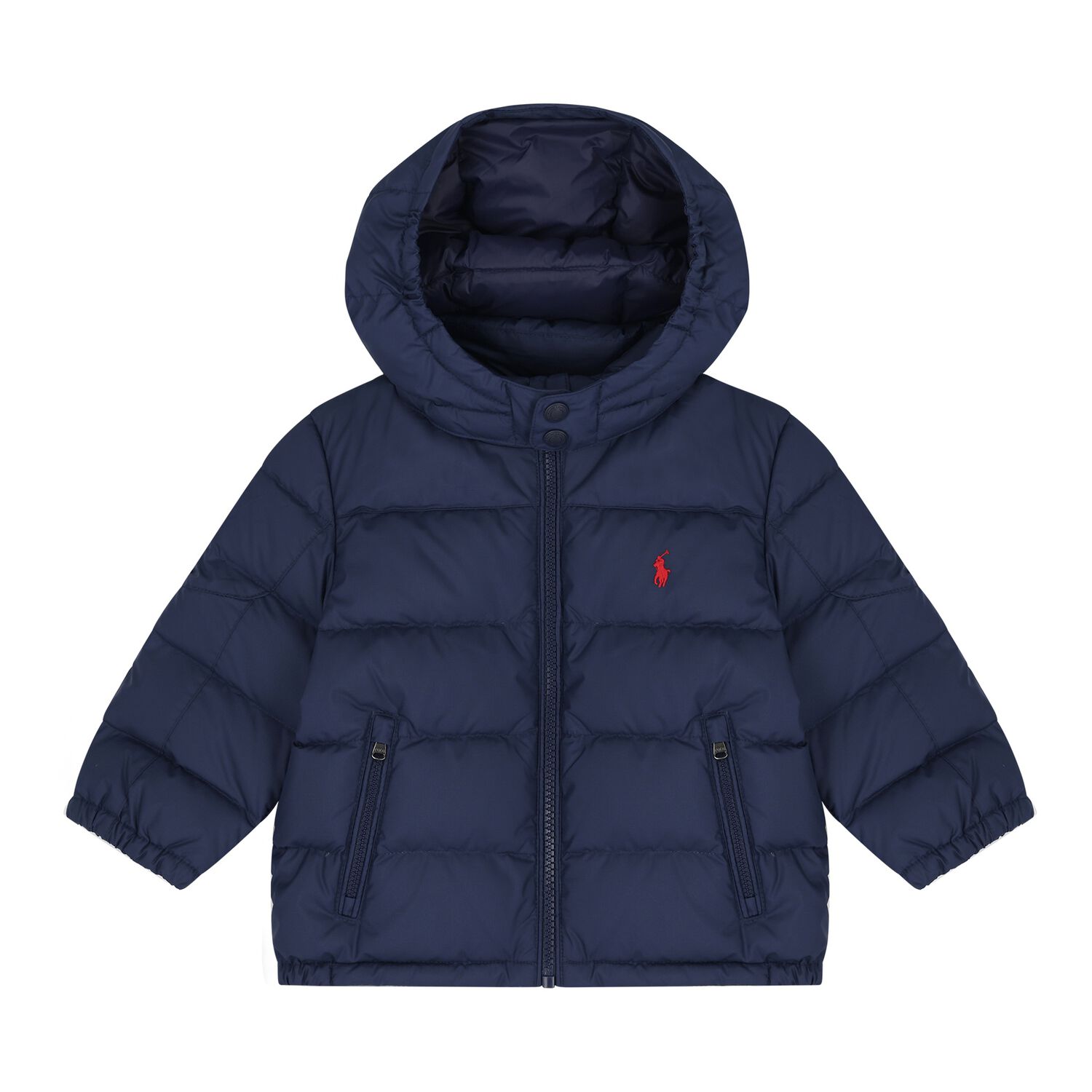 Baby Boys Naby Blue Logo Puffer Jacket, 1, hi-res
